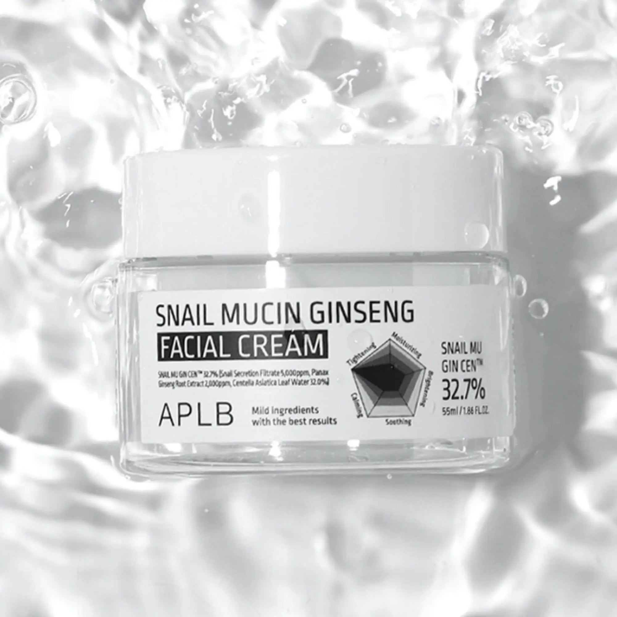 APLB - Snail Mucin Ginseng Facial Cream 55mL APLB