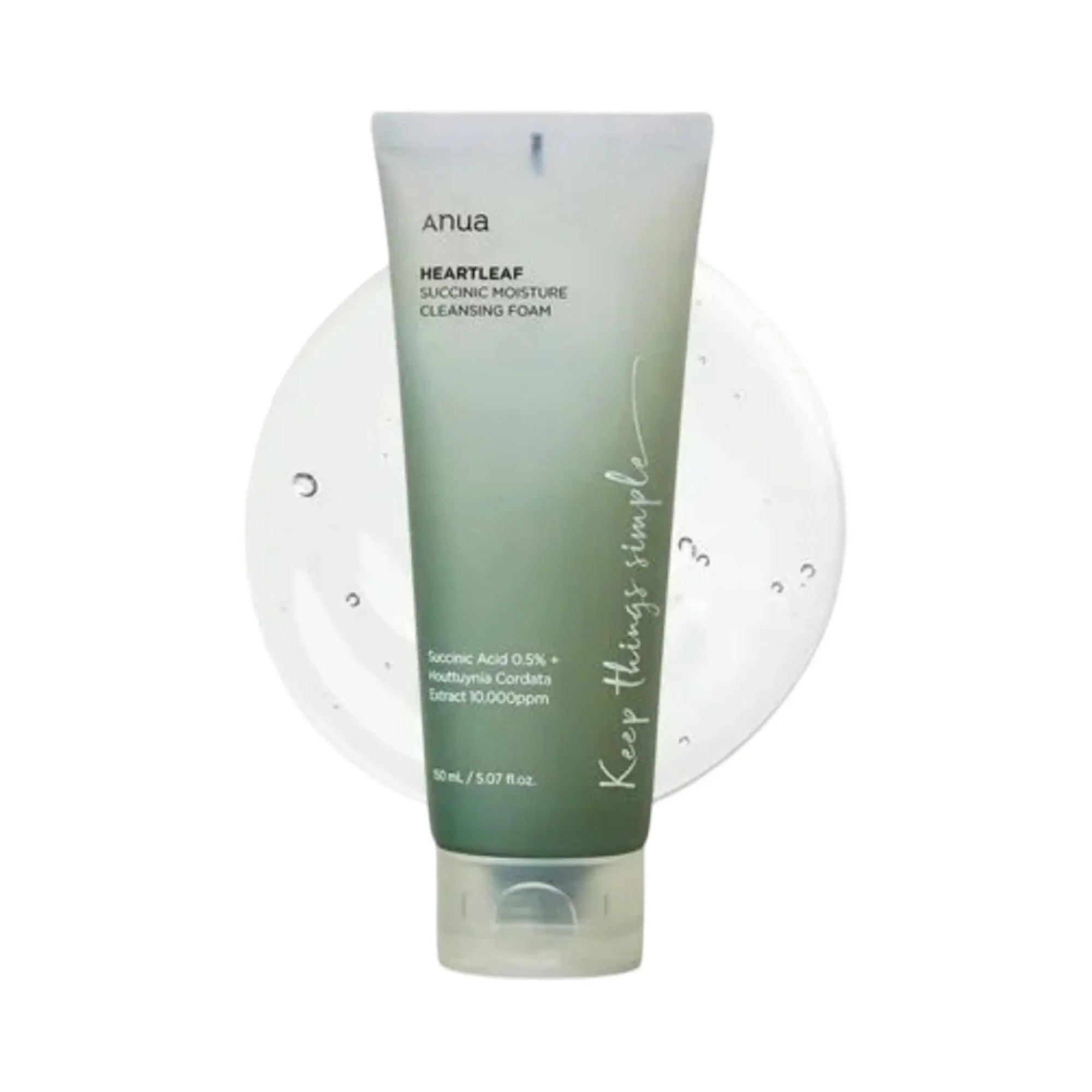 Anua - Heartleaf Succinic Moisture Cleansing Foam 150mL Anua