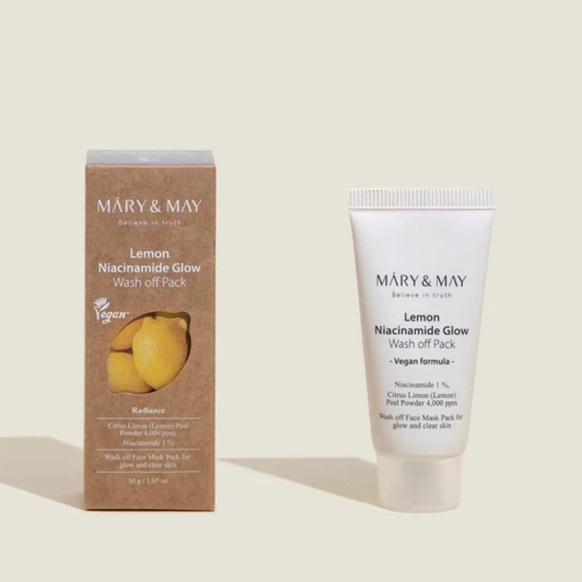 Mary & May - Lemon Niacinamide Glow Wash off Pack 30g Mary & May