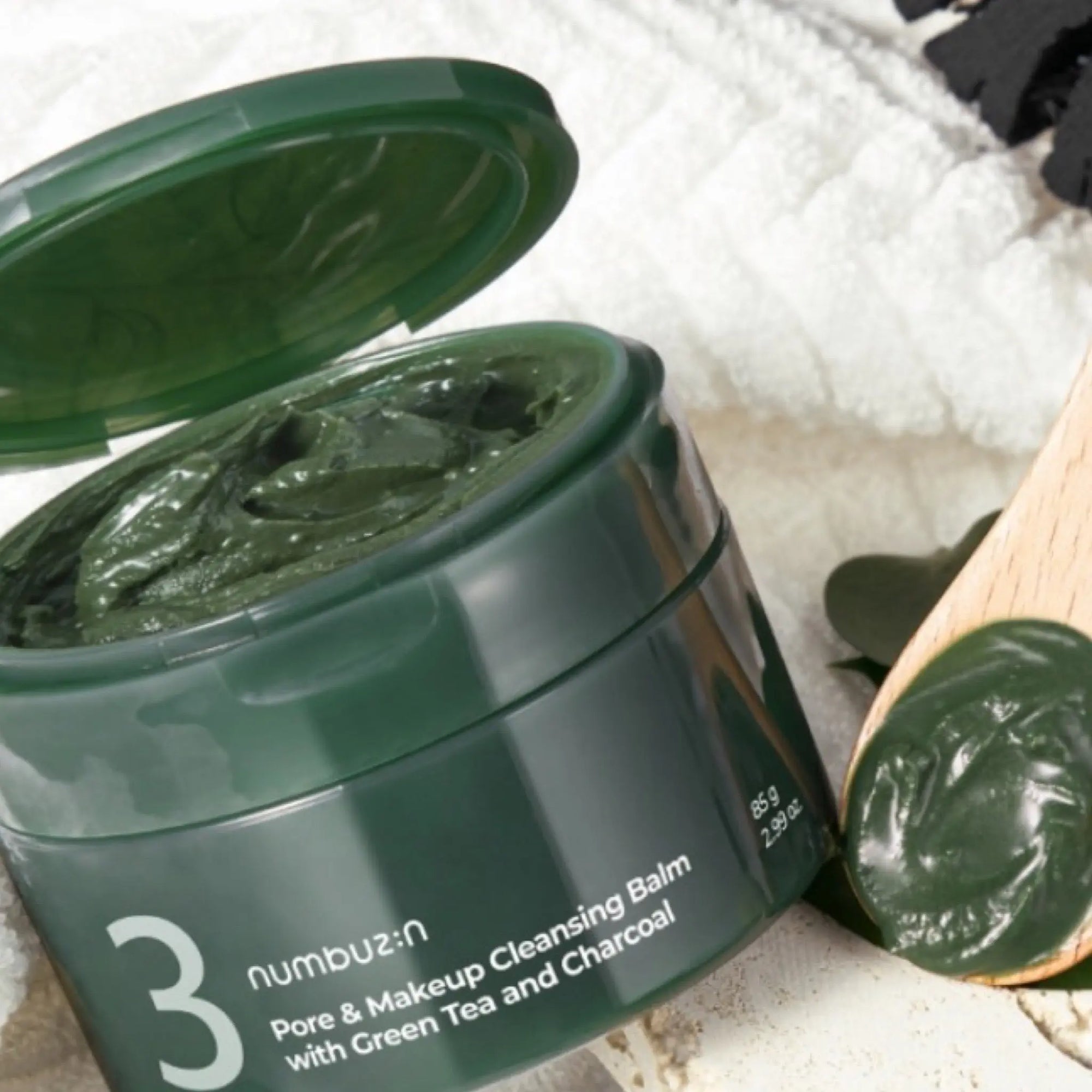 Numbuzin - No.3 Pore & Makeup Cleansing Balm with Green Tea and Charcoal 85g Numbuzin