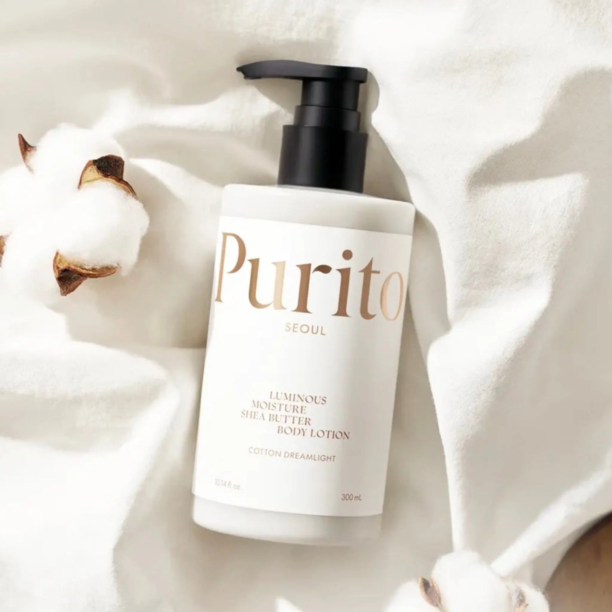 [PURITO SEOUL] Luminous Moisture Shea Butter Body Lotion Cotton Dreamlight 300ml Purito