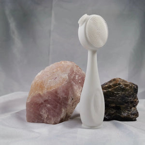 WANDERSHOP - Silicone Gemstone Vibration Heating Facial Brush WanderShop